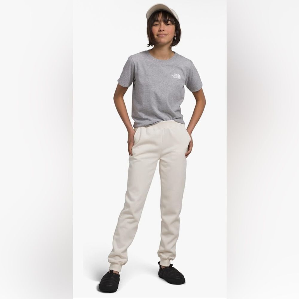 THE NORTH FACE Girls' Camp Fleece Jogger, Gardenia White, Small